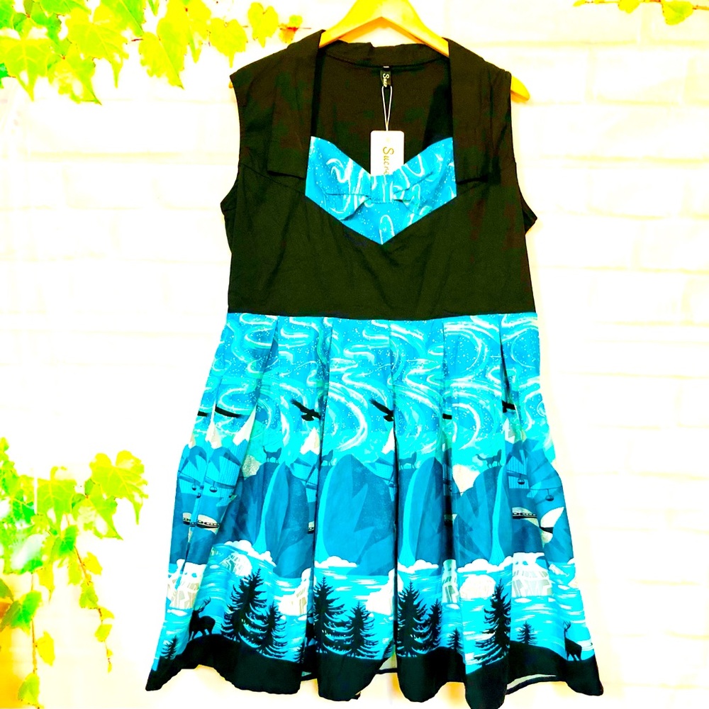 NEW Plus Tropical Dress